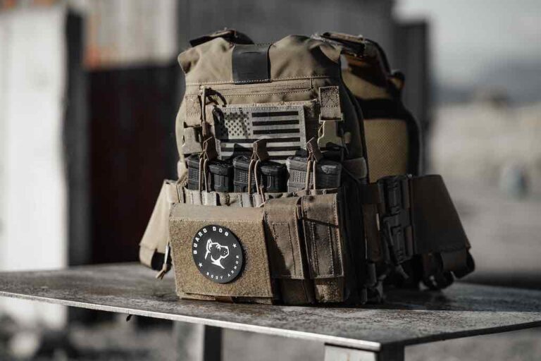 Image displays a tactical plate carrier for an article on how to fit and wear body armor for maximum protection